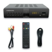 ATSC Digital TV Converter Box with TV Tuner, TV Recording, USB Multimedia Function, HDMI Output, by Mediasonic HomeWorx (HW250STB)