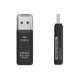 thumbnail image 1 of 2 en 1 Usb 3,0 doble ranura de alta velocidad adaptador Micro Sd Tf Sd lector de tarjetas de memoria para PC ordenador portátil, negro Feliz Sencillez, 1 of 5