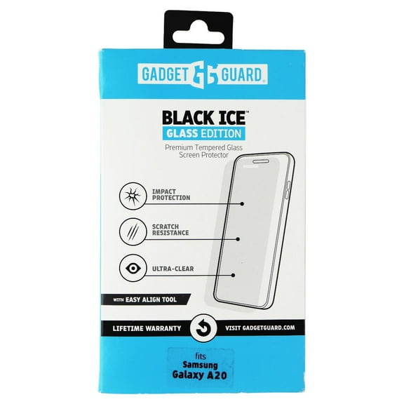 Gadget Guard Black Ice Glass Screen Protector for Galaxy A20 - Clear