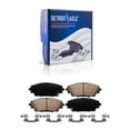 thumbnail image 5 of Detroit Axle - 6pc Front Brake Kit for 2014-2016 Mazda 3 Sport 2016-2021 CX-3, Drilled and Slotted Disc Brake Rotors Ceramic Brakes Pads with Hardware Replacement: 11.02" inch Rotors, 5 of 7