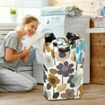 thumbnail image 5 of Yayeee Freestanding Laundry Hamper with Handle Collapsible Large Storage Basket for Clothes, Colorful Floral, 5 of 7