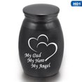 thumbnail image 1 of Black Alloy Pet Urns Pets Dog Cat Birds Mouse Cremation Ashes Urn Keepsake Casket Columbarium Pets Memorials Mini Size H03, 1 of 5