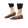 thumbnail image 2 of NuFoot Fuzzies Ballet Flats Women's Foldable Shoes – Gold Snake, Medium, Indoor Slippers & Travel Flats, 2 of 2