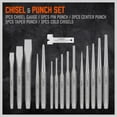 thumbnail image 2 of HORUSDY 16 Piece Punch and Chisel Set Including Taper Punch Cold Chisels Pin Punch Center Punch With Cloth Bag, 2 of 10