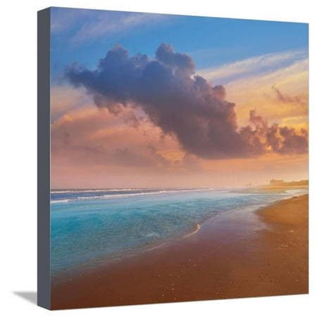 Atlantic Beach in Jacksonville East of Florida Stretched Canvas Print Wall Art By