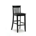 thumbnail image 3 of Linon Nataly 31" Indoor Wood Bar Stool, Black, 3 of 16
