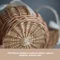 thumbnail image 5 of Wedding Flower Girl Basket, Wicker Rattan Flower Basket with Handle, Petal Basket Candy Storage Basket, Rattan Box Home Decoration, 5 of 6