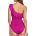 thumbnail image 6 of Mycoco Womens One Piece Swimsuits One Shoulder Ruched Ruffle Monokini Bathing Suits, 6 of 6