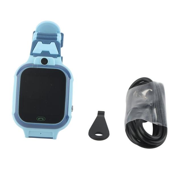 Reloj inteligente 4G para niños IP67, pantalla táctil resistente al agua, videollamada de voz bidireccional, alarma SOS, cámara HD, reloj inteligente para niños y niñas, teléfono azul