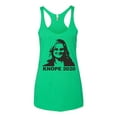 thumbnail image 2 of Knope 2020 Parks and Recreation Pop Tri-Blend Racerback Tank Top, Envy, Small, 2 of 3