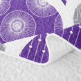 thumbnail image 5 of Homewish Purple Boho Spiral Quilt Full,Abstract Geometric Full Bedspread Sets,3 Pieces, 5 of 7