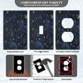 thumbnail image 3 of Light Switch Cover Switch Plate Outlet Cover Plug Cover for Electrical Toggle Switch Twinkling Stars and Constellations, 3 of 6