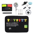 thumbnail image 4 of LOVIVER Soccer Referee Accessory Bag Whistle Pressure Gauge Carrying Bag Card Set Score, 4 of 8