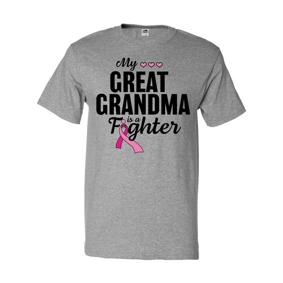 Inktastic Breast Cancer Awareness My Great Grandma is a Fighter T-Shirt
