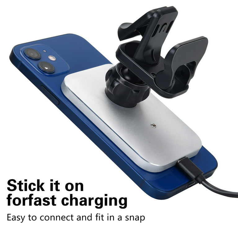 15W Car Phone Mount Holder Magnetic Magsafe Wireless Charger For iPhone  Samsung