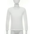 thumbnail image 3 of Sinleey Kids Girls Boys Fleece-Lined Compression Base Layer Winter Warm Thermal Underwear Tops Long White 110, 3 of 7