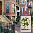 thumbnail image 4 of 2pcs Magnolia Wreath Double Sided Vertical Flag Burlap Spring Summer Fall Outdoor Farmhouse Decoration, 4 of 4