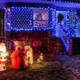 thumbnail image 2 of Led Net Mesh String Lights Outdoor Christmas Net Lights, 5FT x 5FT 96 Led String Light with 8 Modes, Connectable Fairy Light for Outdoor, Indoor, Christmas Tree, Party Decor, Blue, 2 of 7