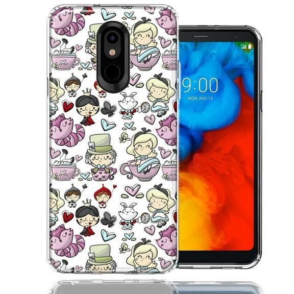 MUNDAZE For LG Stylo 4 Wonderland Design Double Layer Phone Case Cover