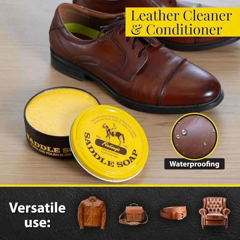 Fiebing's Leather Saddle Soap 12 oz Tin, Cleaner & Conditioner