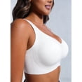 thumbnail image 5 of EssElegance Womens Wireless Jelly Bra, Plus Size Supportive Seamless Bras, Full Coverage Push Up No Underwire Tshirt Bras, 5 of 6