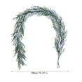 thumbnail image 3 of 9FT Snow-Flocked Norfolk Pine Garlands,Double Color Cedar Garland With Berries, Realistic Christmas Artificial Garlands, Faux Greenery Garland, Christmas Decorations for Mantle, Fireplace,Table, 3 of 6