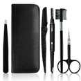 thumbnail image 1 of Juego de cejas de 5 piezas con estuche negro, kit de cejas para hombres y mujeres oso de fresa  Electrónica, 1 of 5