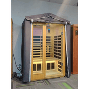 Ultimate Comfort Outdoor Single Sauna with Protective Rain Cover for Unmatched Relaxation and Serenity