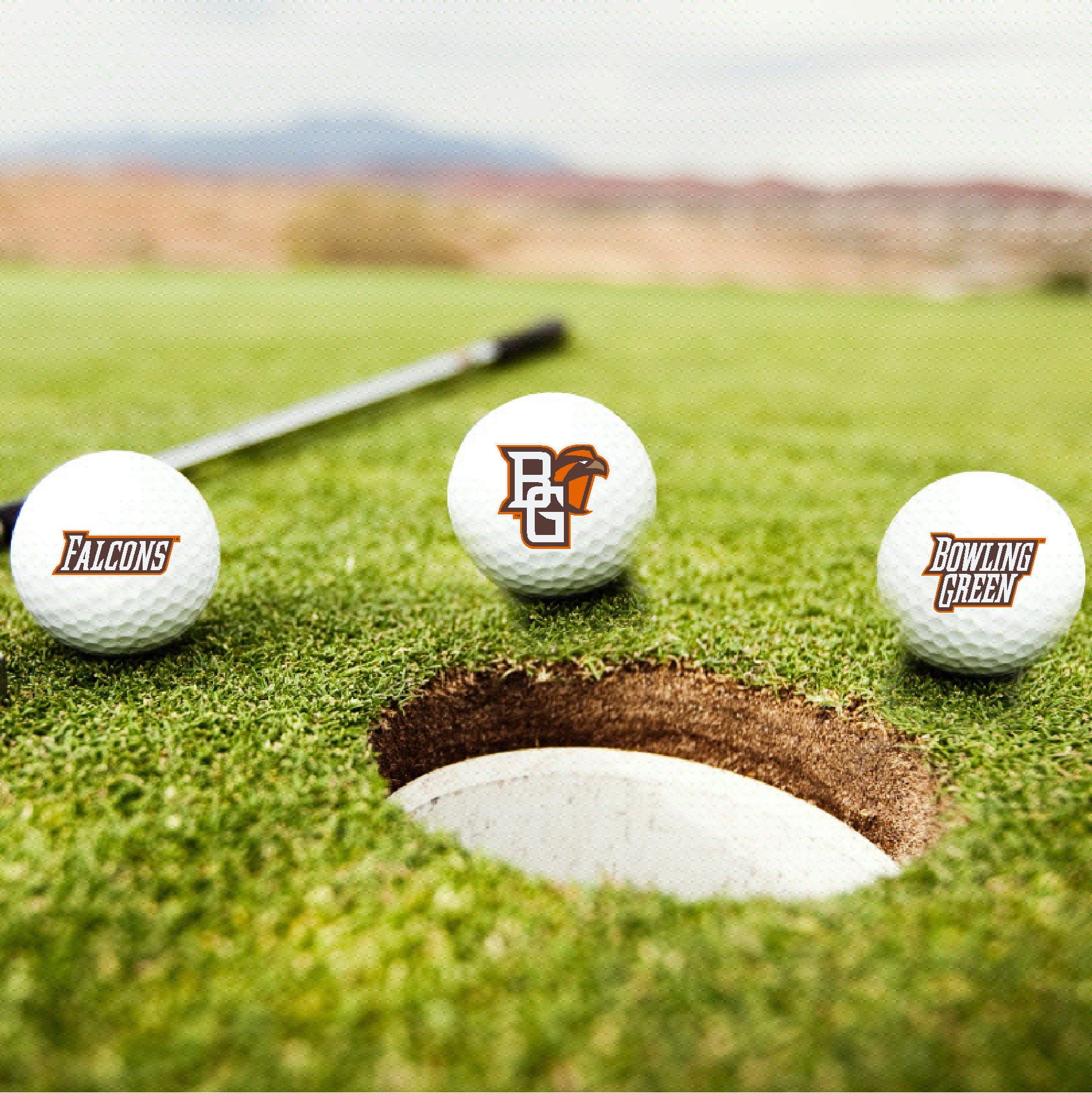 Bowling Green State University Falcons Logo Edition Taylormade Distance+ Golf Balls 12-Pack (Dozen)