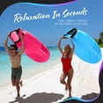 thumbnail image 5 of Mockins Inflatable Air Lounger for Camping and the Beach, Pink & Blue, 5 of 9