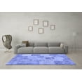 thumbnail image 3 of Ahgly Company Indoor Square Patchwork Blue Transitional Area Rugs, 8' Square, 3 of 4
