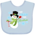 thumbnail image 3 of Inktastic Just Chillin' This Christmas Fun Snowman in Top Hat Boys or Girls Baby Bib, 3 of 4