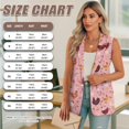 thumbnail image 7 of Uorisanigo Cute Chicken Print Women's Jacket Vest Open Front Women's Sleeveless Vest Blazer V Neck Vests Blazer Elegant Size S Outerwear, 7 of 7