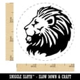 thumbnail image 2 of Regal Maned Lion Head Side Profile Self-Inking Rubber Stamp Ink Stamper - Brown Ink - Small 3/4 Inch, 2 of 7