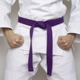 thumbnail image 5 of Uxcell Taekwondo Colored Ranking Belt 1.6"x9.8Ft 3 m, Polyester Martial Arts Judo Karate Belt, Purple, 5 of 5