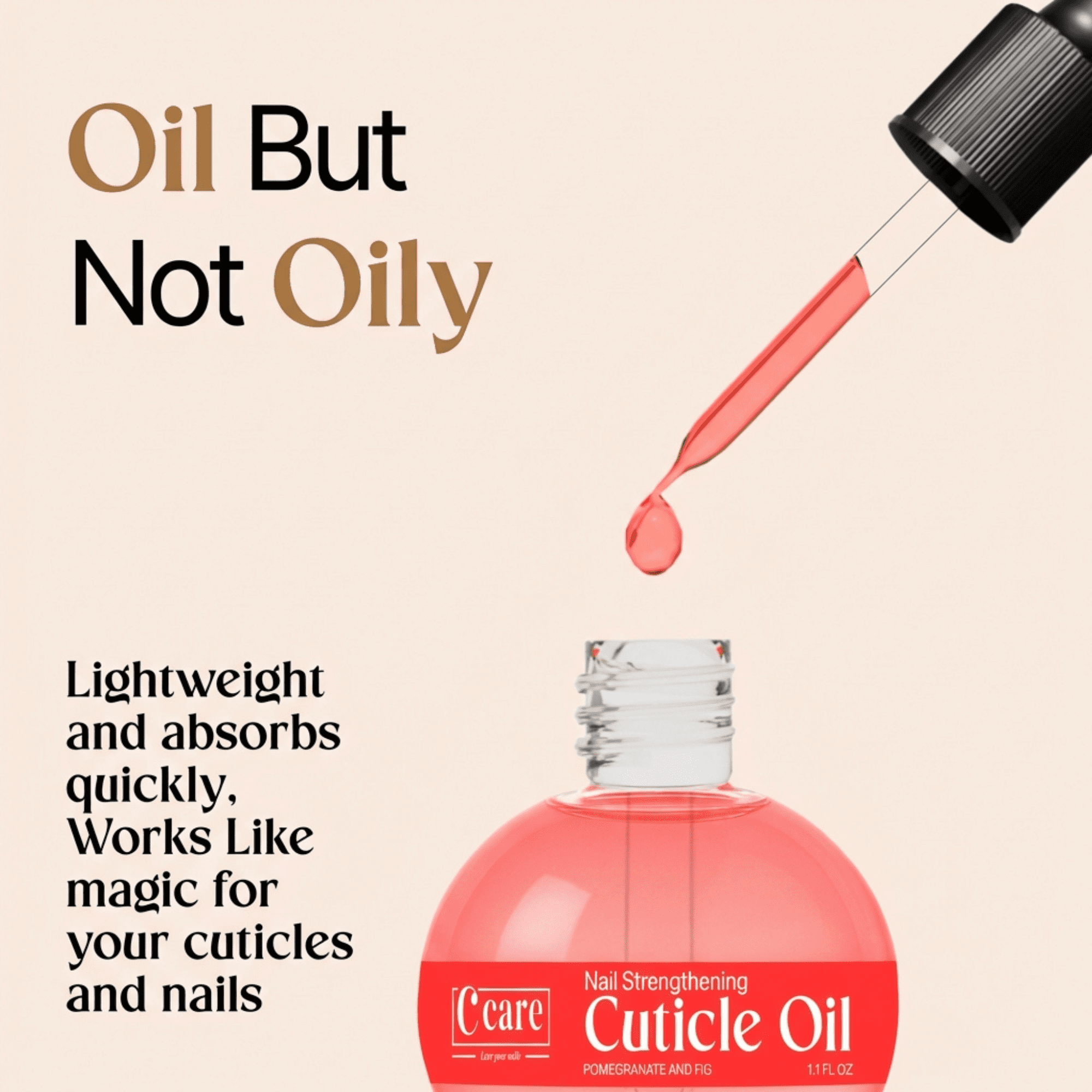 C Care Pomegrante and Fig Scented Cuticle Oil, Moisturizing
