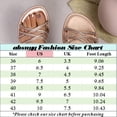 thumbnail image 3 of absuyy Womens Sparkly Glitter Flat Sandals with Cross Strap & Adjustable Ankle Strap, Open Toe Casual Summer Shoes in Black,Size 8.5, 3 of 9
