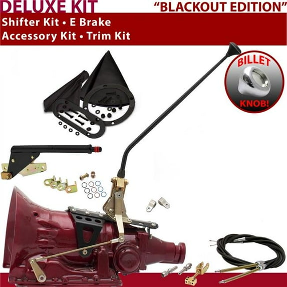 American Shifter TH200 Shifter Kit Black 16 in. E Brake Cable Clevis Trim Kit for F3464