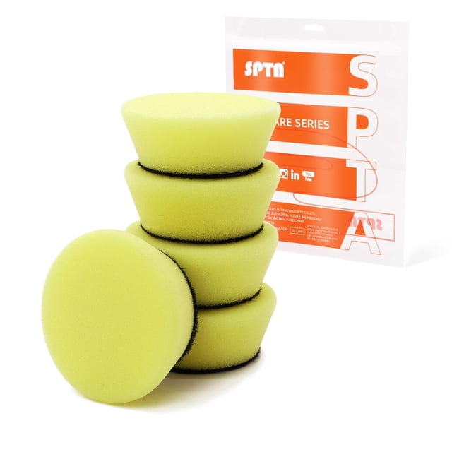 Kit de pads de pulido SPTA T80 mini de espuma de alto corte para detallado automotriz