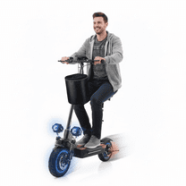 SMATEIGHT Dual Motor Electric Scooter Adults with Seat,40Mph Max Speed& 43Miles Range Folding Electric Scooter