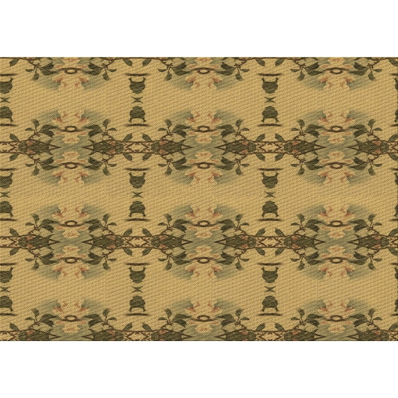 Ahgly Company Indoor Rectangle Patterned Bee Yellow Area Rugs, 5' x 8'