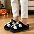thumbnail image 6 of BERANMEY Halloween Slippers for Women Perfect Soft Plush Comfy Warm Slip-On Cute Womens Slippers Indoor Fluffy House Slippers for Women and Men Non-slip Fuzzy Flat Slides, 6 of 9