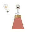 thumbnail image 1 of FSLiving 1-Pack 12V Retro Mini Adjustable Angle J-type Track Lighting E26 Base Ceiling Light Track Light Fixture Nordic Style Macaron Pink Metal Shade for Gallery Mirror Front Office Loft, 1 of 7