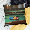 thumbnail image 2 of Autua  Billiard Print Decor Pillow Covers,Soft Square Cushion Covers Perfect for Sofa,Living Room,Seasonal Decor 20x20in, 2 of 5