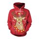 thumbnail image 2 of Sudaderas con capucha de alce para hombres y mujeres, jersey de gran tamaño, sudaderas de fiesta de Navidad, chándal con capucha ajustable, ropa de pareja de otoño e invierno, 2 of 3