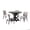 Tan, variant on Roundhill Furniture Walton 5-Piece Round Dining Set, Cross-Buck Table