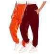 thumbnail image 1 of ameIAEA Women 2 Pack Sweatpants Drawstring Workout Running Pants Elastic Waist Lounge Pants, 1 of 2