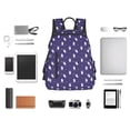 thumbnail image 4 of Honeii Astronaut Rabbit Print Lightweight Backpacks,Carry on Backpack,Durable Backpack for School, Work & Travel, 4 of 7