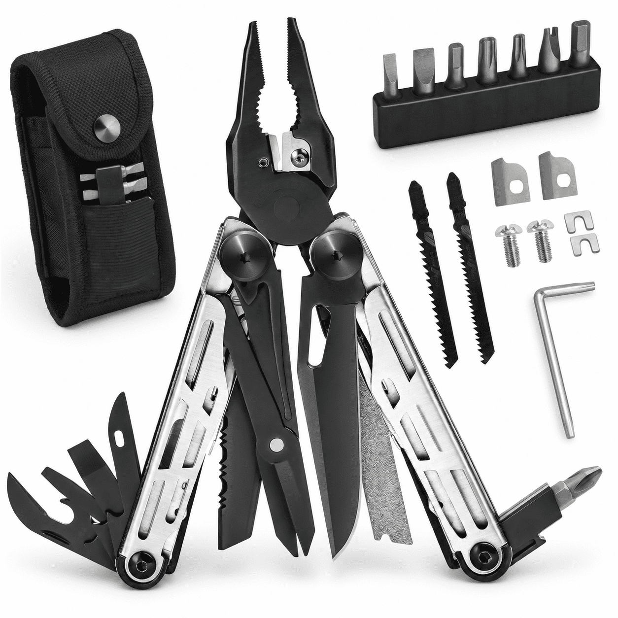 31-in-1 Multitool Pliers Pro Stainless Steel EDC Pocket Tool for Camping and DIY
