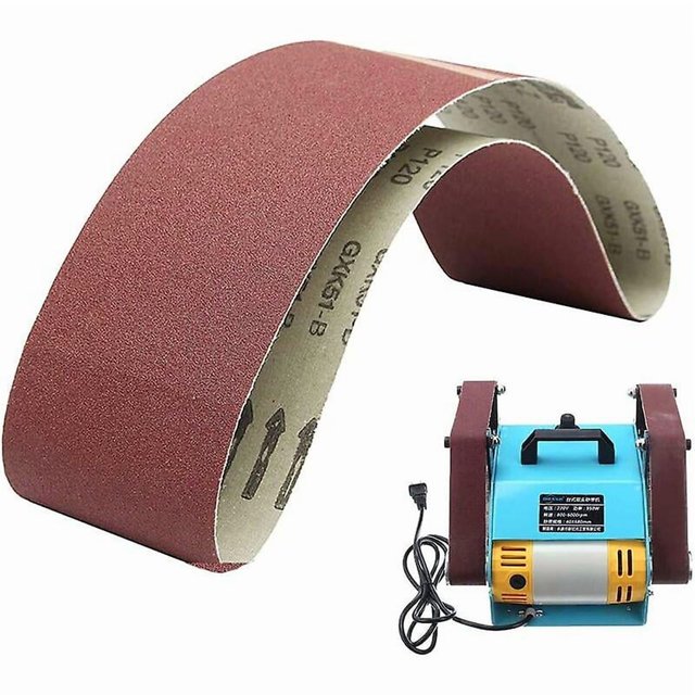 5 Pack Sanding Belts 100mm x 915mm Powerful Aluminum Oxide Sander for Woodworking, Belt Sander, Metal Polishing (180 Grit)
